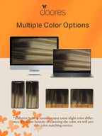 DOORES Human Hair Extensions Tape in, Balayage Dark Brown to Chestnut Brown and Dirty Blonde 40pcs 22 Inch 100g, Tape in Hair Extensions Straight Skin Weft Hair Extensions