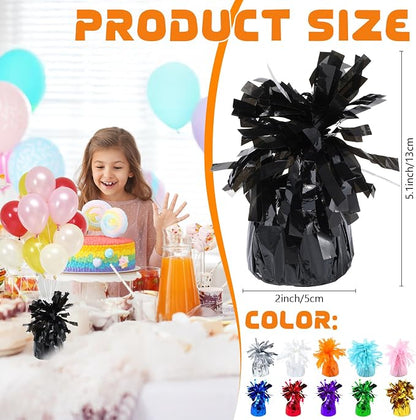 4 Pcs Black Metallic Balloon Weights Holder Anchors Balloon Holder Weights - Image 2