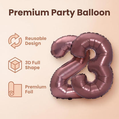 YPSelected 32 Inch Large Foil Helium Number Balloon Birthday Wedding Party 0-9 - Image 5