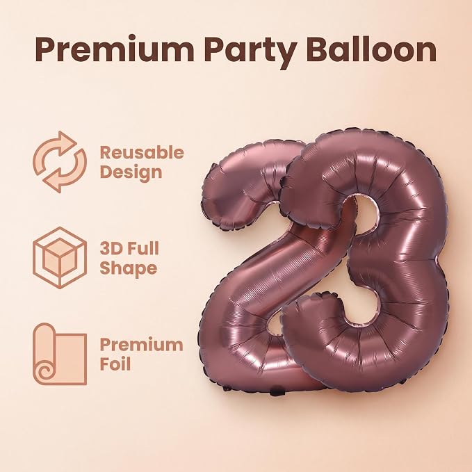 YPSelected 32 Inch Large Foil Helium Number Balloon Birthday Wedding Party 0-9 - Image 5