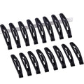 16 PCS Snap Hair Clips Metal Barrettes for Women Non Slip Barrettes for Thick and Thin Fine Hair,Matte Black,2.36 x 0.43 Inches.