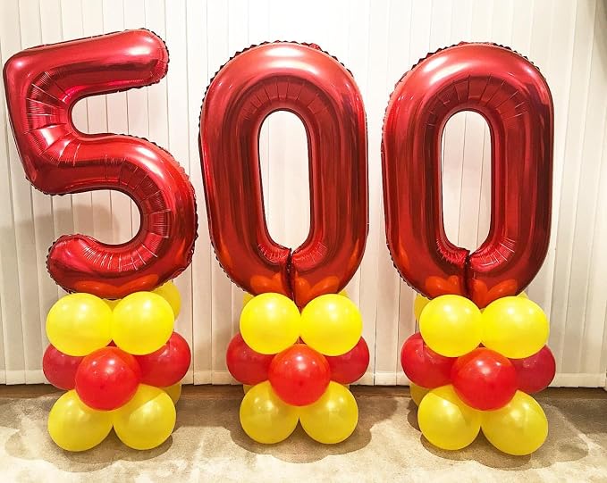40 Inch Red Number 40 Balloons Giant 40 Balloons Red Birthday 40 Balloons 40 - Image 7