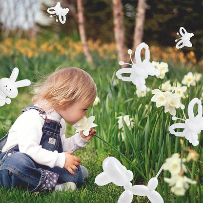 100Pcs 260 Balloons White Long Balloons - Image 9
