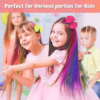 New Hair Chalk Comb Temporary Hair Color Dye for Girls Kids with Light Color Hair, Washable Hair Chalk for Girls Age 4 5 6 7 8 9 10 Birthday Cosplay DIY, St. Patrick's Day (Green)