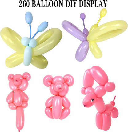 LXZFCRG Long Balloons with Pump, Premium Latex Twisting Balloons animal kit - Image 6