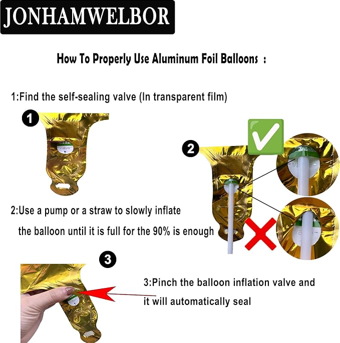Jonhamwelbor 21 Number Balloons Gold Big Giant Jumbo Foil Mylar | 12th or 21st - Image 5