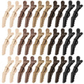 30-Pack Alligator Hair Clips for Styling - Professional Non-Slip Hair Clamps for Women & Girls