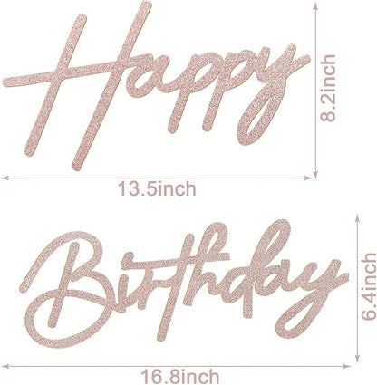 Happy Birthday Sign for Backdrop - Image 2