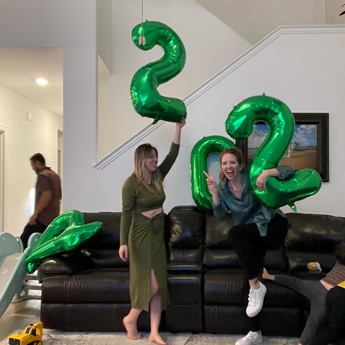 Green Number 7 Balloon 40 Inch, 7th Birthday Party Decorations Men Women | Foil - Image 8