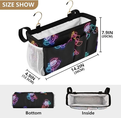Bedside Caddy Metal Frame Hanging Organizer Bunk Bed Dorm Accessories Hook And - Image 4