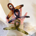 Large Hair Claw Clips Big Butterfly Hair Clips for Women Gradient Matte 5.11" Large Claw Clip Oversize Hair Clip for Women and Girls Hair Accessories for Long Thick Hair 4 Pcs