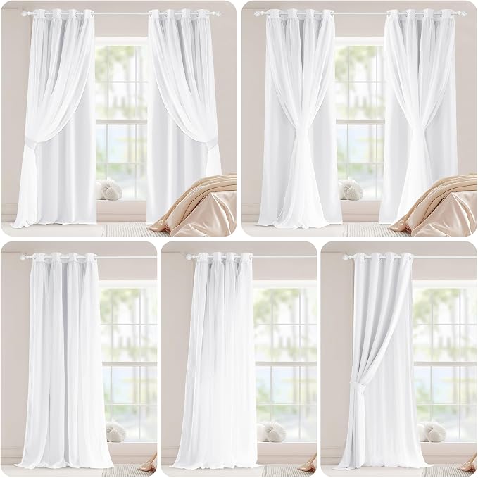 PONY DANCE Pure White Curtains - Image 2