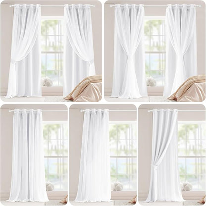 PONY DANCE Pure White Curtains - Image 2