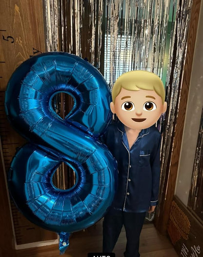 Number Balloons 8 Balloon 40 inch Blue - Image 4