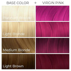 Arctic Fox Semi-Permanent Hair Dye, Virgin Pink, Vibrant Hot Pink Color, Vegan & Cruelty-Free, Ammonia-Free, Conditioning Formula, Long Lasting, For All Hair Types, 8 Fl Oz (Pack of 2)