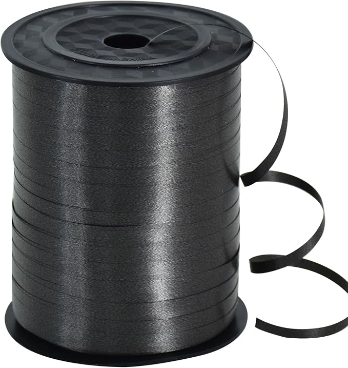 TONIFUL 500 Yards Black Curling Ribbon Balloon String Gift Wrapping Decor | by TONIFUL