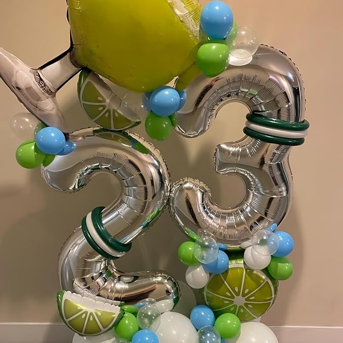 Silver 13 Balloon, 40 Inch Silver Number 13 Balloon Big Foil Mylar Helium - Image 3