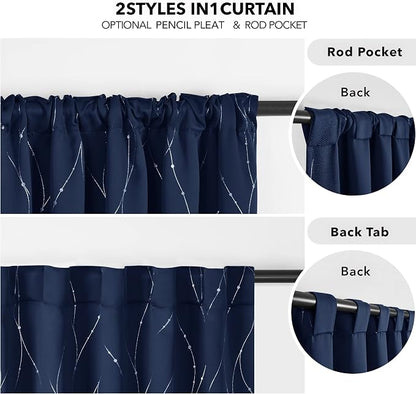 Deconovo Blackout Back Tab Curtains - Image 4