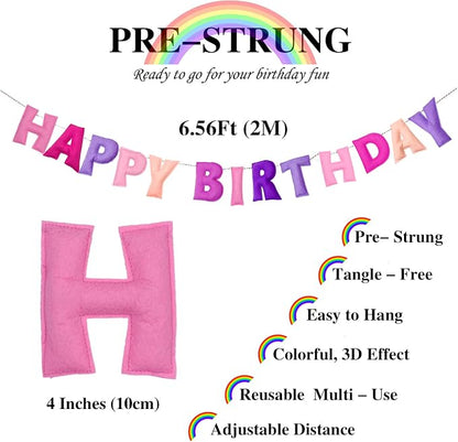 Pre-Strung Happy Birthday Banner - Image 2