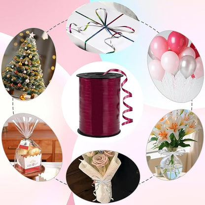 500 Yard Premium Burgundy Curling Ribbon, Curling Ribbon - Image 3