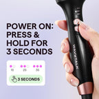 Wavytalk Updated Version Thermal Brush for Blowout Look, Blowout Express 1.5 Inch Ionic Thermal Round Brush Makes Hair Smoother Get Natural Curls, Dual Voltage, Easy to Use