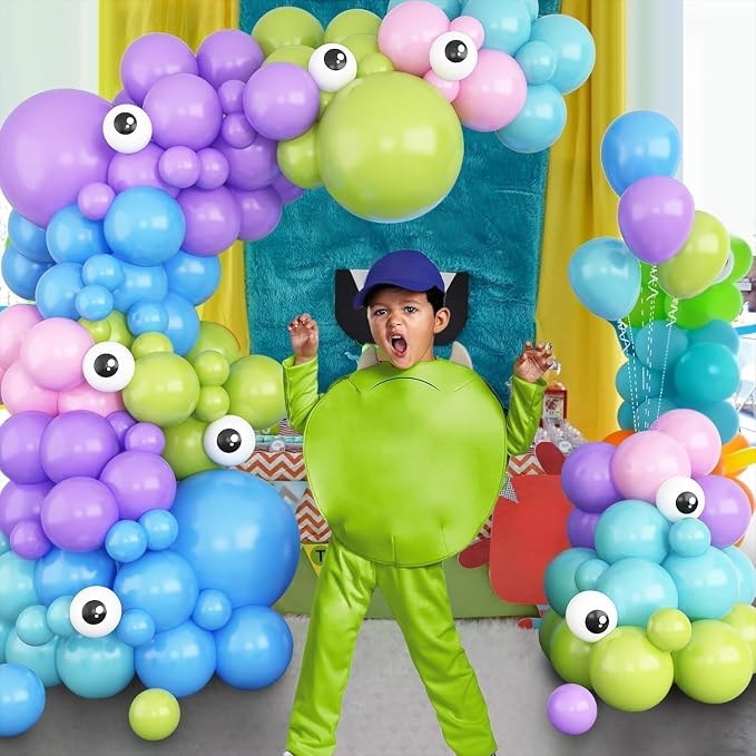 GRESATEK Monster Balloons Arch Garland Kit, Monster Cartoon Inc Balloons Party - Image 6