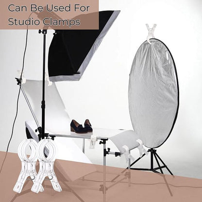 Miliocry 10 Pack Large Balloon Arch Clips Plastic Transparent Backdrop Spring - Image 7