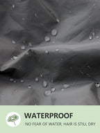 Years calm Reusable Waterproof Shower Caps for Women, Hair Caps for Showers, Double-Layer Elastic Design, for All Hairstyles, Travel-Friendly (grey)