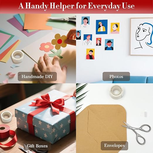1000-Pack Transparent Adhesive Dots, Double-Sided Removable Glue Points - Image 6