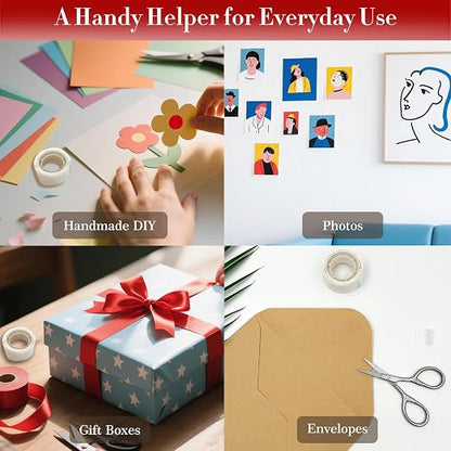 1000-Pack Transparent Adhesive Dots, Double-Sided Removable Glue Points - Image 6