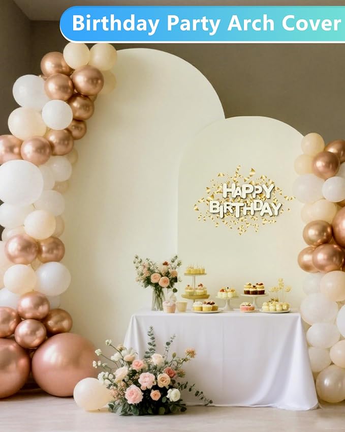 Hemmotop Stretchy Arch Backdrop Cover, 2 Sided, Perfect 360° Decor, - Image 4