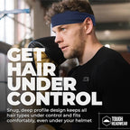 Tough Headwear Tough Outfitters Headband for Men - Mens Headbands - Working Out Sports Performance Head Bands - Athletic Cycling Running Sweat Band, Football Headbands - Sweat Bands Men/Women