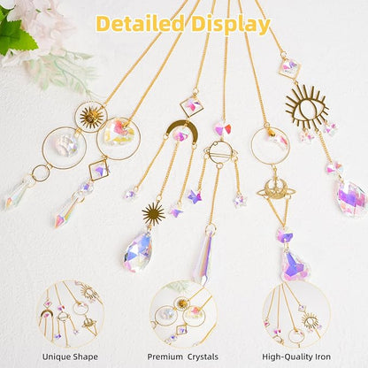 Sun Catchers 6Pieces Colorful Crystals Suncatcher - Image 6