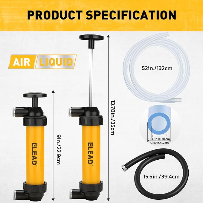 Gas Siphon Pump for Gasoline, Hand Siphon Pump, Gas Siphon Tool - Image 4