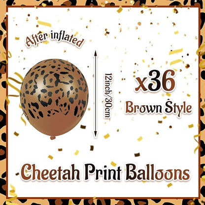 Gejoy 36 Pcs Cheetah Balloons Leopard Print Balloons 12 Inch Spots Latex - Image 4