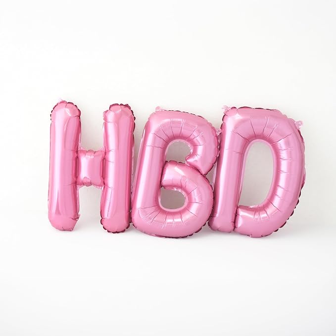 52 Pcs 16 Inch Pink Letter Foil Balloons, 2 Sets of A-Z, Mylar Metallic - Image 3