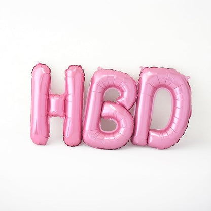 52 Pcs 16 Inch Pink Letter Foil Balloons, 2 Sets of A-Z, Mylar Metallic - Image 3