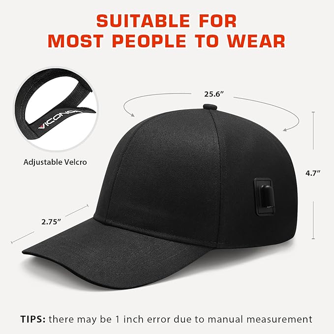 LED lights Hair Growth Cap, Black