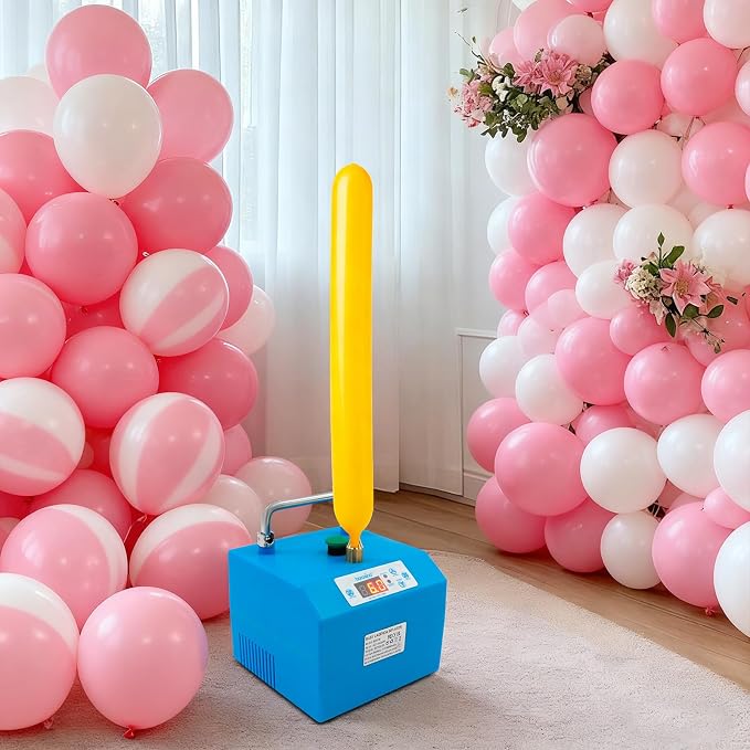 Electric Balloon Pump, with Timer & Counter, Cordless Balloon Inflator | with - Image 5