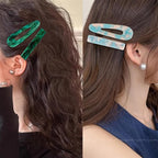 12 Pieces Acrylic Resin Marble Hair Clips Set, Decorative Pearls Hair Barrettes Sweet Decorative Bobby Pins Hairpin Headwear Hair Accessories Headwear for Women and Girls…