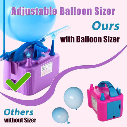 Party Zealot Electric Balloon Inflator Dual Nozzles - Image 3