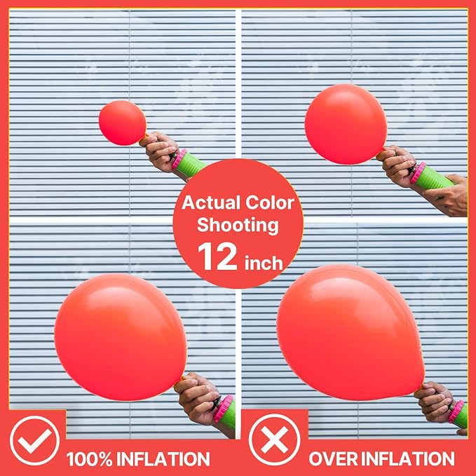 PartyWoo Pearl Red Balloons 50pcs Latex Helium Balloons 12 Inch | Graduation - Image 3