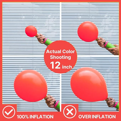 PartyWoo Pearl Red Balloons 50pcs Latex Helium Balloons 12 Inch | Graduation - Image 3