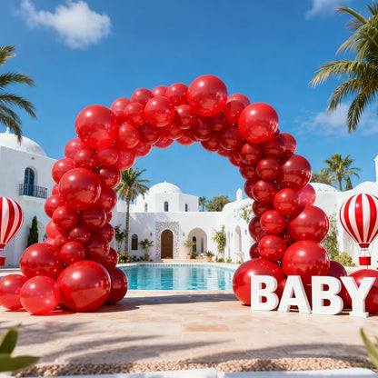 Patimate Red Balloons 100 Pack 12 Inch Matte Red Latex Party Balloons | - Image 7