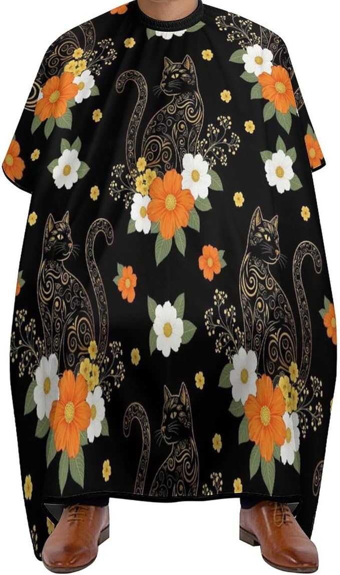 Professional Anti Static Hair Cutting Cape with Elastic Buckle, Waterproof Salon Cape for Coloring/Perming/Styling