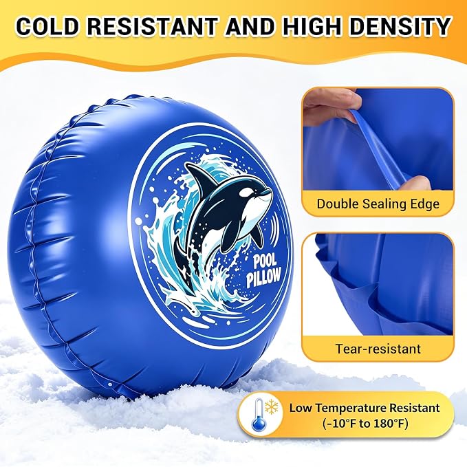 6x6FT Winter Pool Pillows for Above Ground Pools Closing Reusable | Winterizing - Image 5
