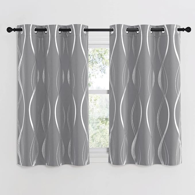 NICETOWN Kitchen Blackout Curtain Panels, 42 by 48 Inch, Window Treatment - Image 2