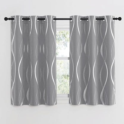 NICETOWN Kitchen Blackout Curtain Panels, 34 by 45 Inch, Window Treatment - Image 2
