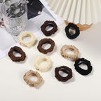 WantGor Hair Ties, Women 10PCS Hair Bands No Damage Elastic Scrunchies Seamless Ponytail Holders Hair Accessories Head Bands for Women's Thick Thin Hair (Neutral)