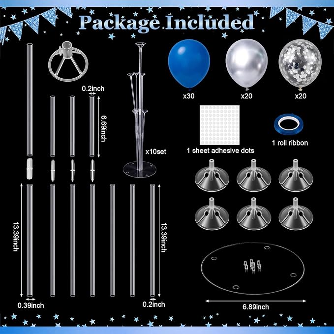 10 Sets of Balloon Stands Kits - Image 2